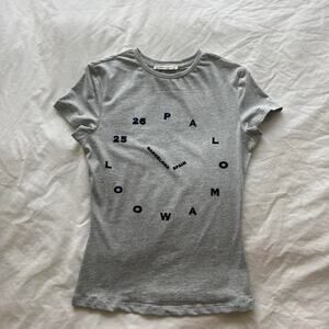 Paloma wool grey cotton t shirt